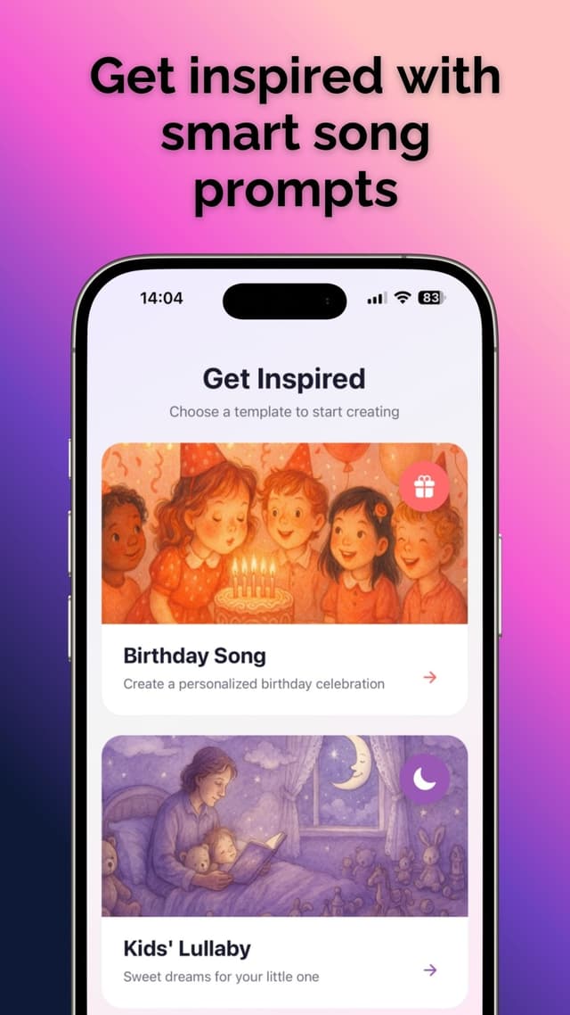 AI Singer App Screenshot 4 - Share and Export